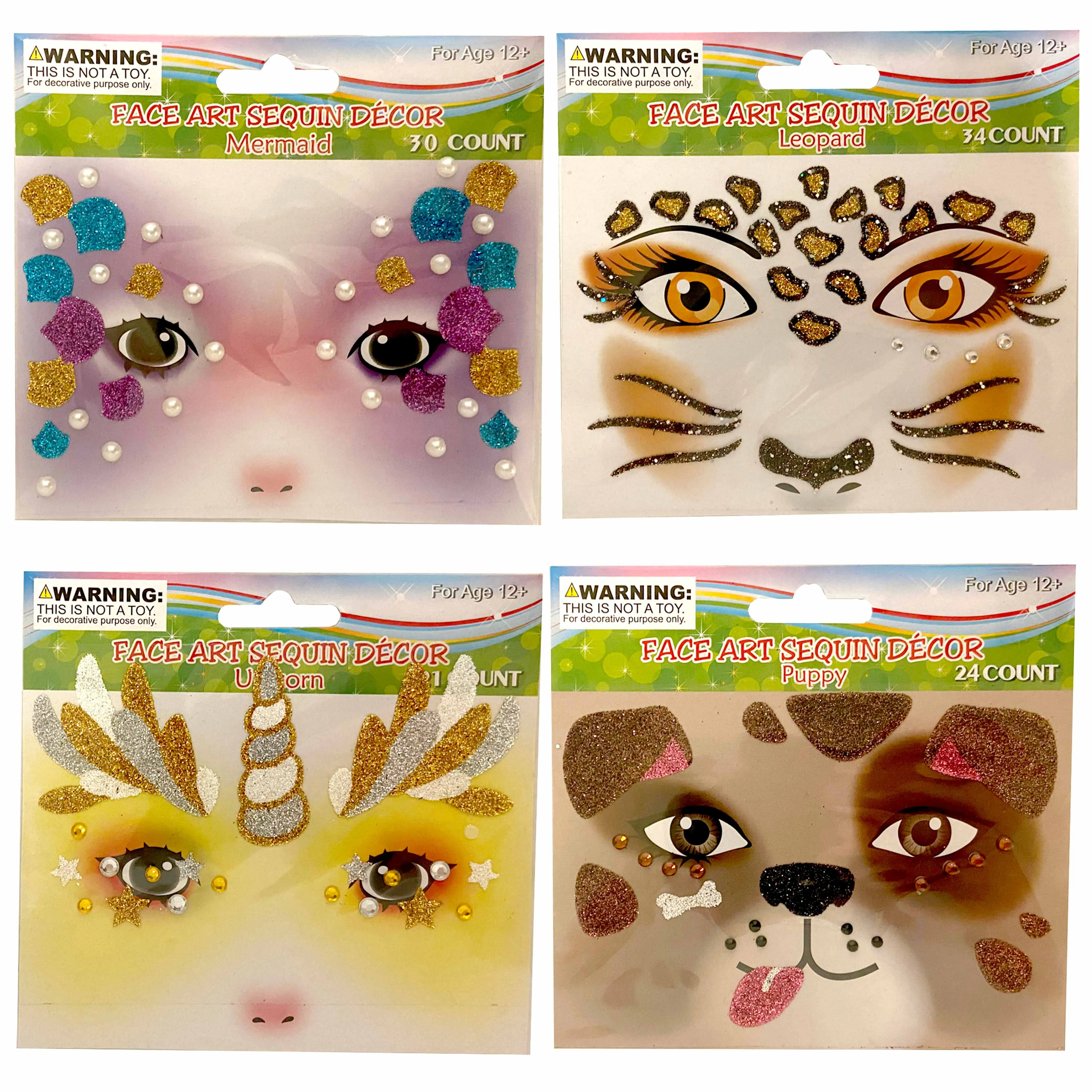 20 Packs Eye Jewels Body Paint Crystal Face Sticker Festival Temporary Tattoo