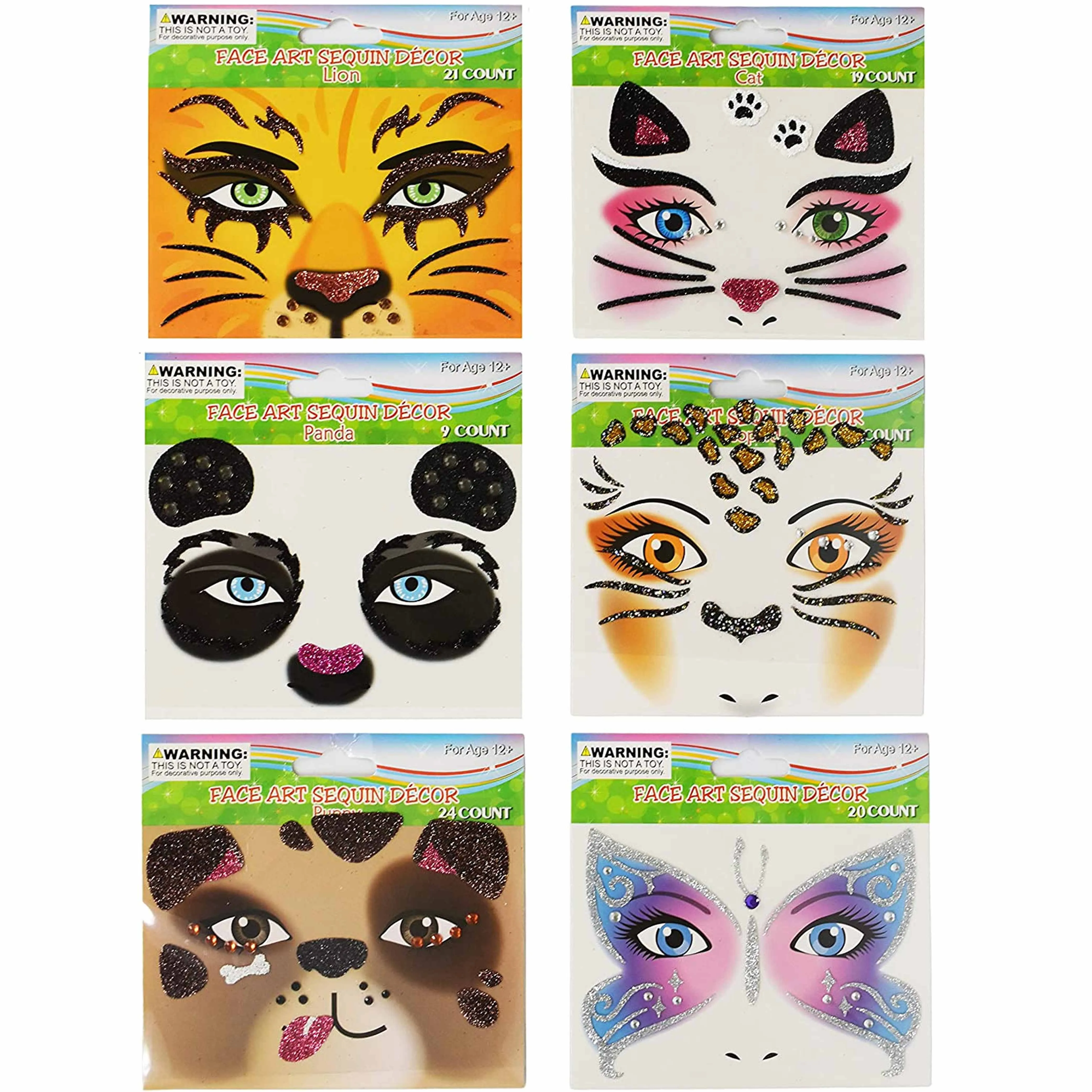 20 Packs Eye Jewels Body Paint Crystal Face Sticker Festival Temporary Tattoo
