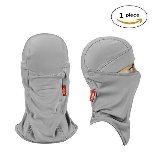 aegend Balaclava Windproof Ski Mask Winter Motorcycle Neck Warmer Tactical Balaclava Hood Polyester Fleece Women Men Youth Snowboard Hat Outdoors Helmet Liner Mask, Black,White,Grey,Pink,1 Piece