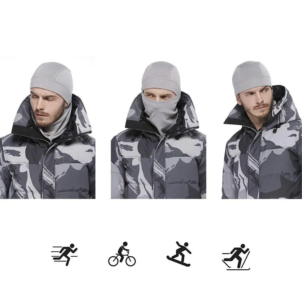 aegend Balaclava Windproof Ski Mask Winter Motorcycle Neck Warmer Tactical Balaclava Hood Polyester Fleece Women Men Youth Snowboard Hat Outdoors Helmet Liner Mask, Black,White,Grey,Pink,1 Piece