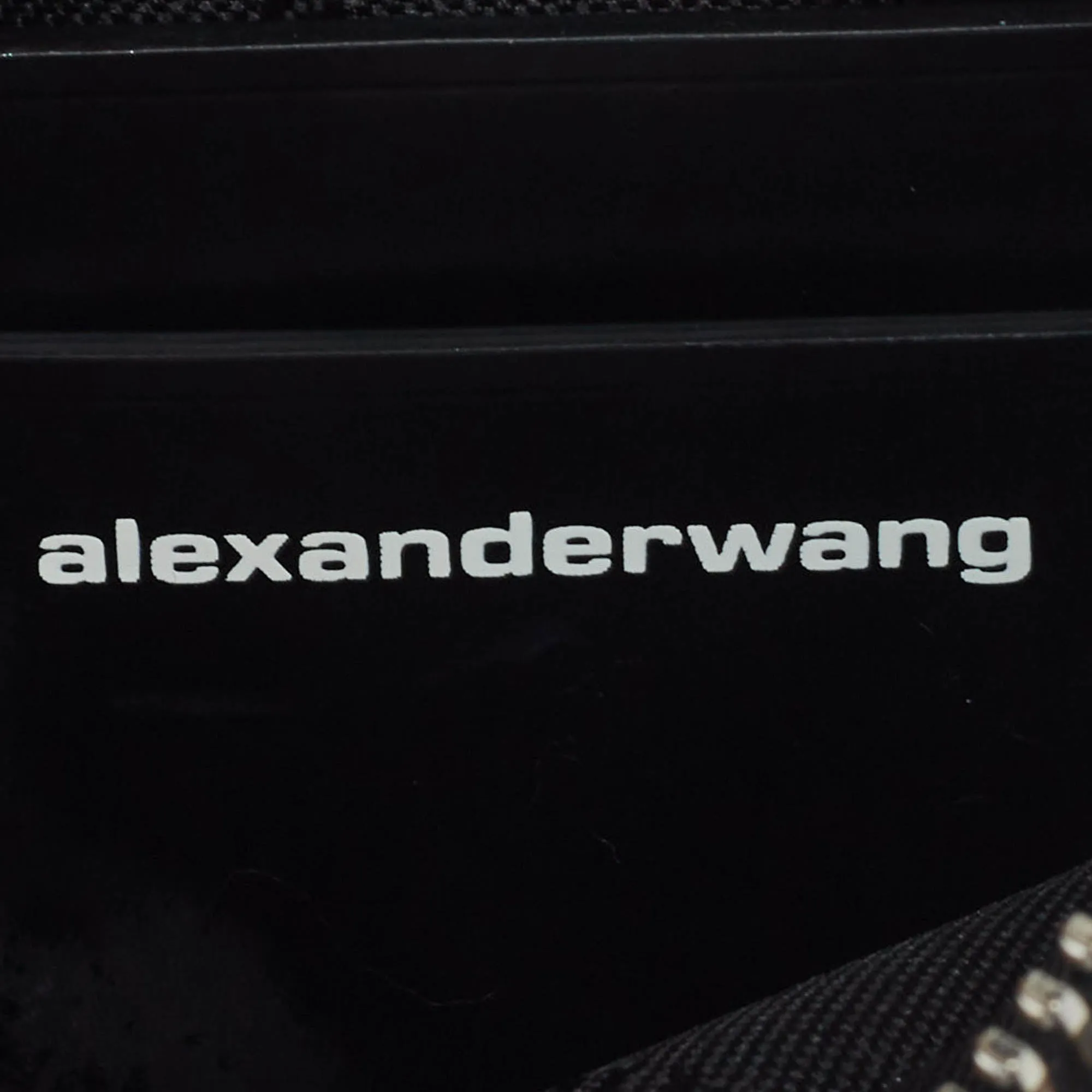ALEXANDER WANG Pink/Black Crystals and Leather Heiress Pochette Bag