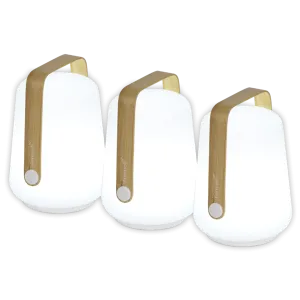 Balad Bamboo Triple Lamp Set