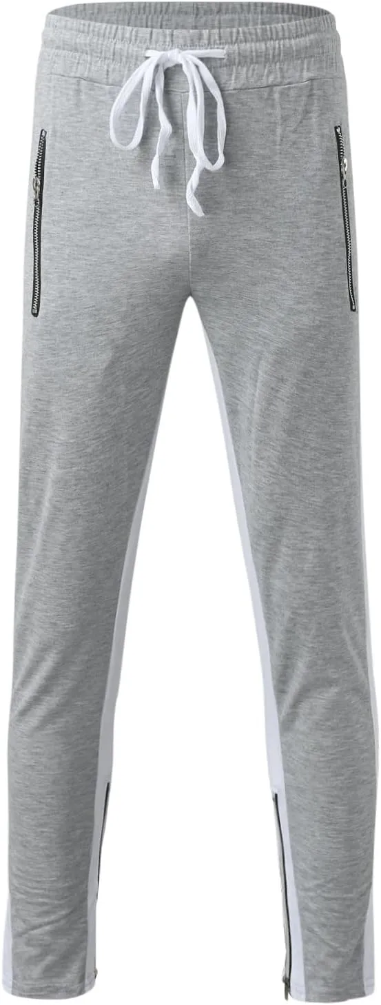 Cargo Trousers for Men Slim Jogger Pants Tapered Athletic Sweatpants for Jogging Running Exercise Gym Workout Mens