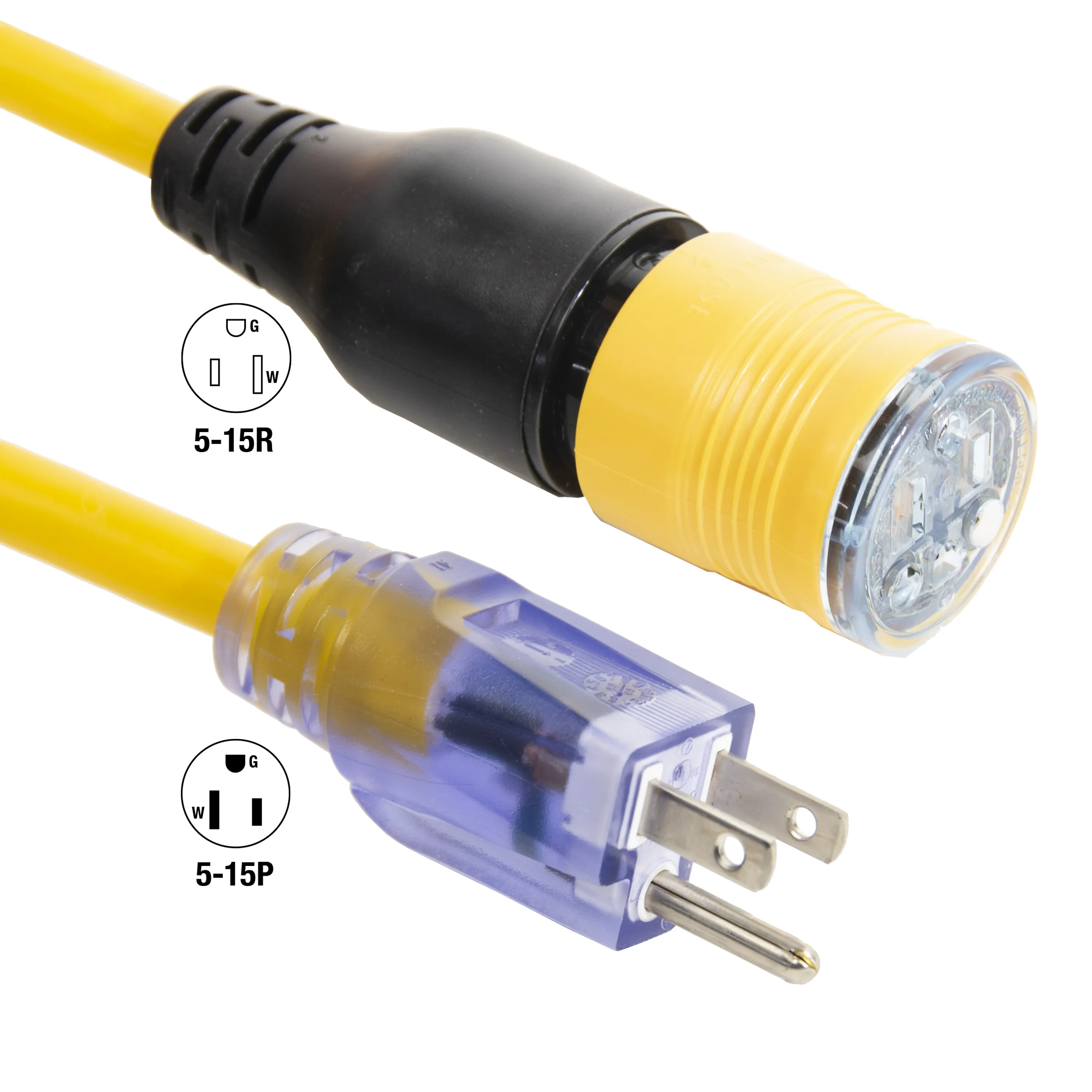 Click-to-Lock Audio Visual Extension Cord