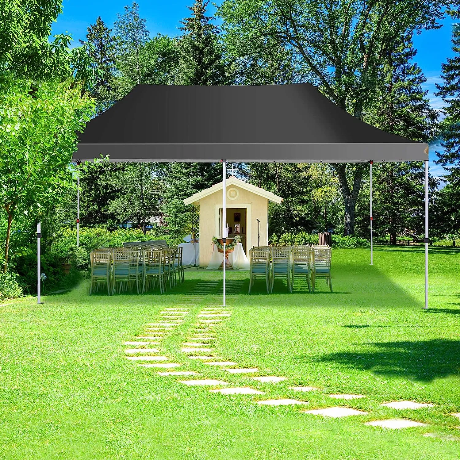 COBIZI 10x20 Pop Up Waterproof Party Tent Canopy with 6 Removable Sidewalls