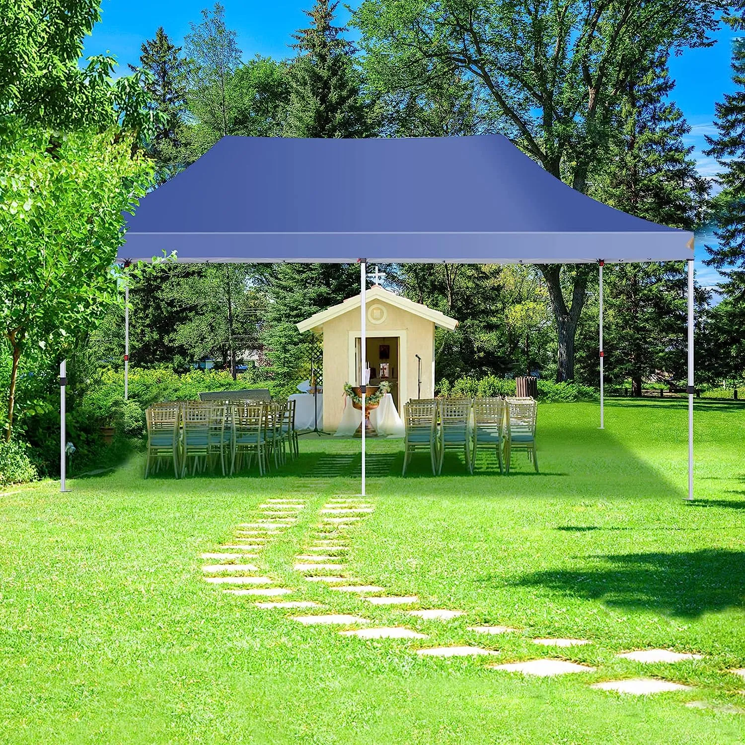 COBIZI 10x20 Pop Up Waterproof Party Tent Canopy with 6 Removable Sidewalls