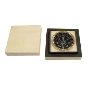 Compass Bone Box with Lift Off Lid Men's Gift | Antique Vintage Style | Home Desk Decor