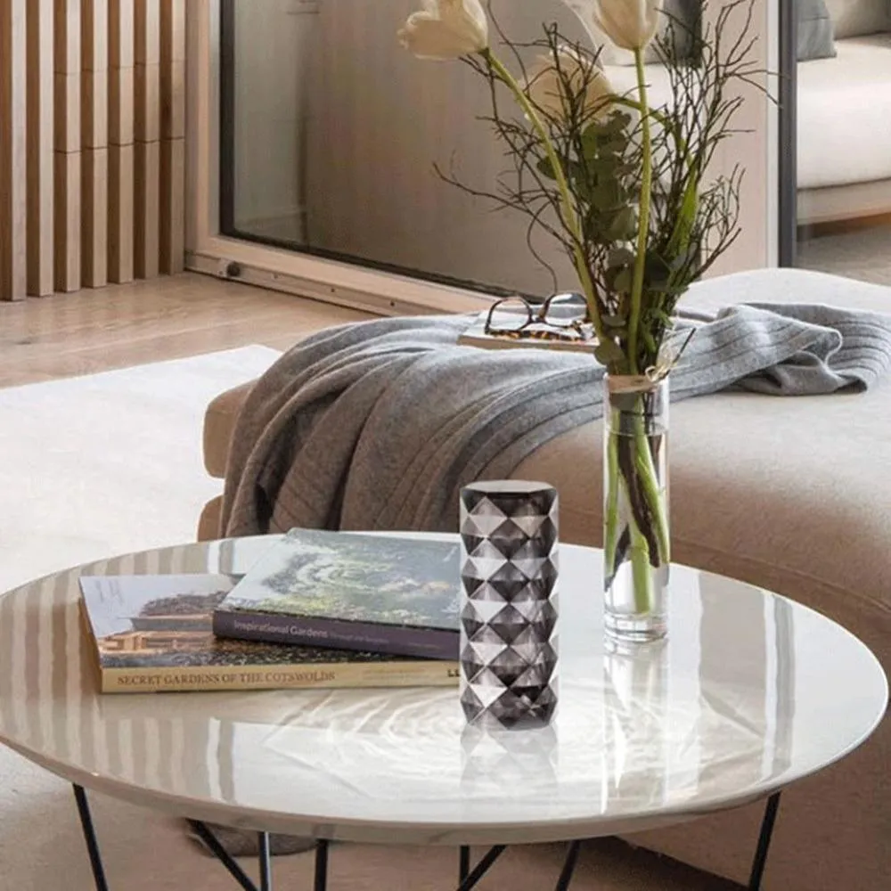 Crystal Black LED USB Dimmable 3- Colour Table Lamp