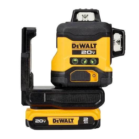 DeWalt DCLE34031D1  /- 1/8 in @ 30 ft Green 3 x 360 deg Laser Kit