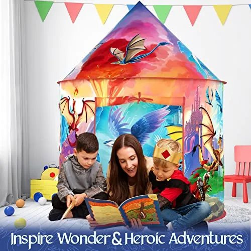Dragon Hero Kids Tent with Roar Button