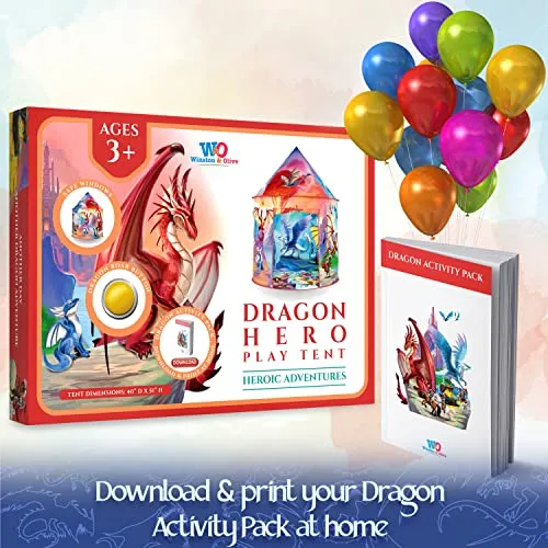 Dragon Hero Kids Tent with Roar Button