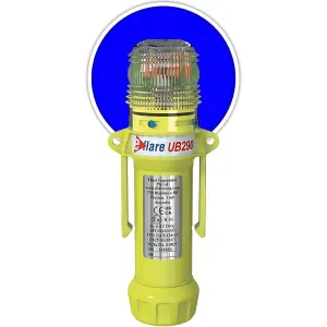 E-flare 939-UB290-B 8" Safety & Emergency Beacon - Flashing / Steady-On Blue