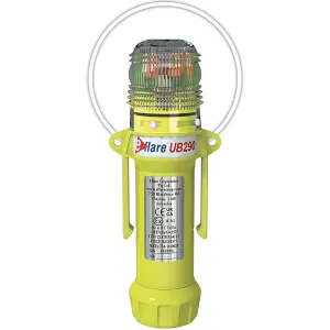 E-flare 939-UB290-W 8" Safety & Emergency Beacon - Flashing / Steady-On White