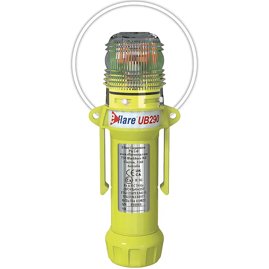 E-flare 939-UB290-W 8" Safety & Emergency Beacon - Flashing / Steady-On White