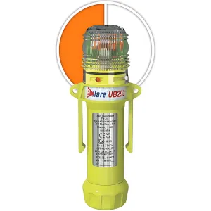 E-flare 939-UB293-A/W 8" Safety & Emergency Beacon - Alternating Amber/White