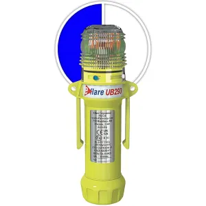 E-flare 939-UB293-B/W 8" Safety & Emergency Beacon - Alternating Blue/White