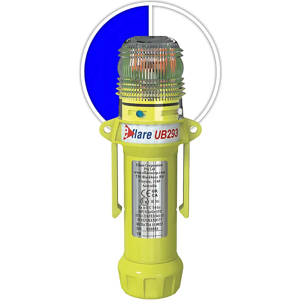 E-flare 939-UB293-B/W 8" Safety & Emergency Beacon - Alternating Blue/White