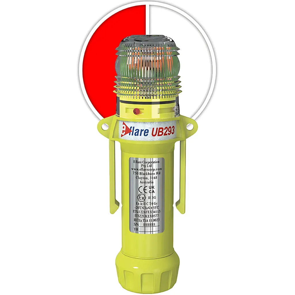 E-flare 939-UB293-R/W 8" Safety & Emergency Beacon - Alternating Red/White