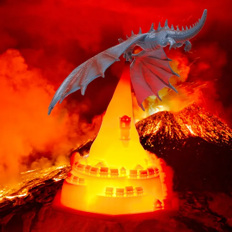Fire & Ice Dragon Battle LED Lamps