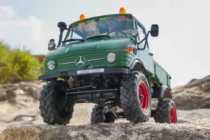 FMS FCX24 Green Mercedes-Benz Unimog 421 1/24 Scale 4WD Crawler - RTR