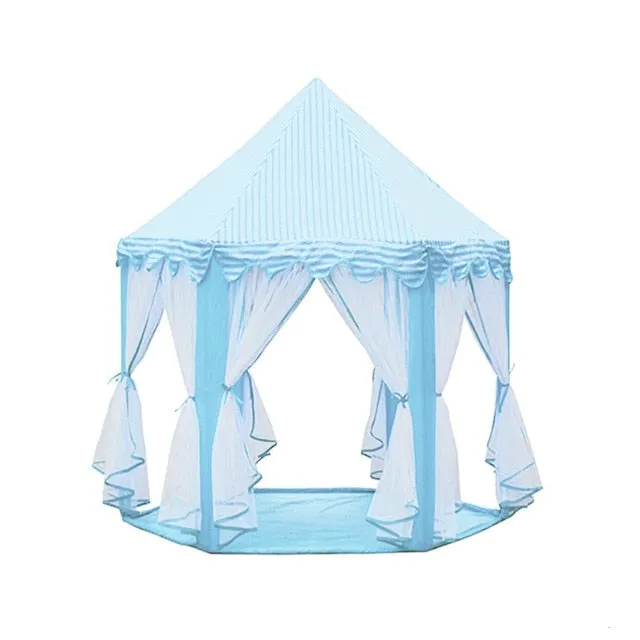 Girl Princess Castle Toy Tent Portable Foldable Children Play House Indoor Children's Tent Outdoor Wigwam Little House Kids Tent