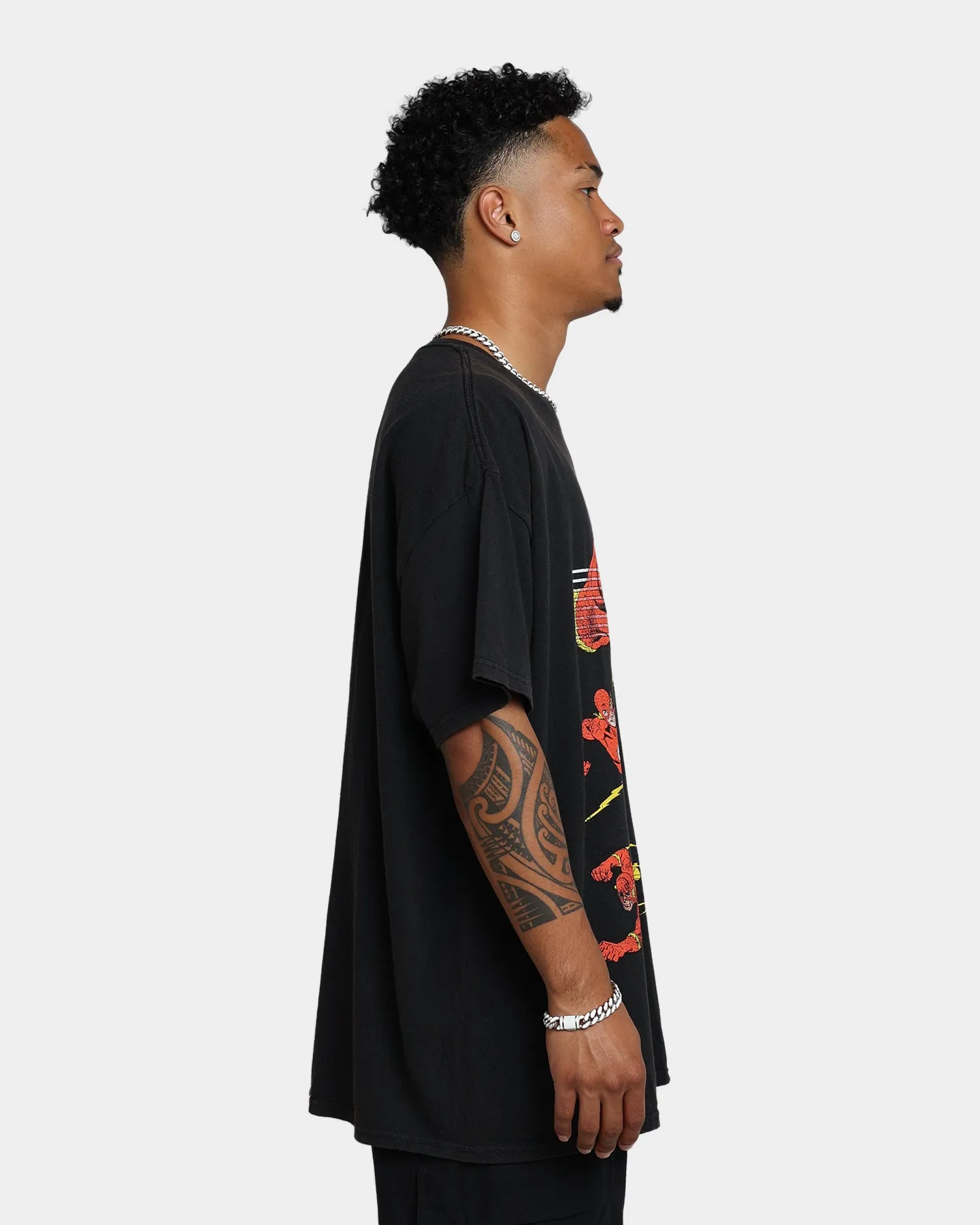 Goat Crew X The Flash Flash Multiply Vintage T-Shirt Washed Black