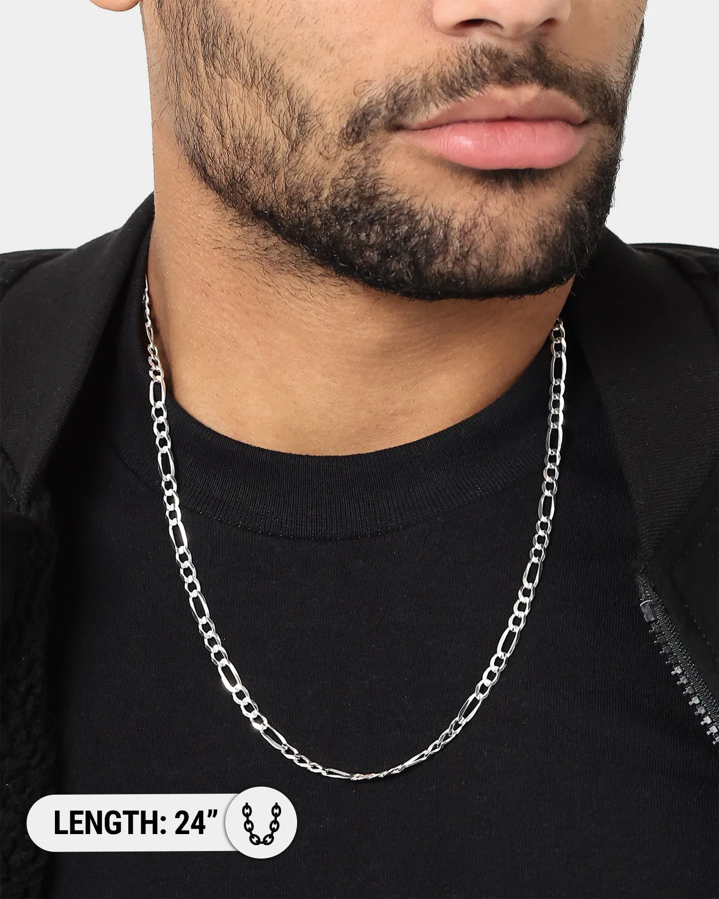House Of Auric 4.8mm Figaro Chain Sterling Silver