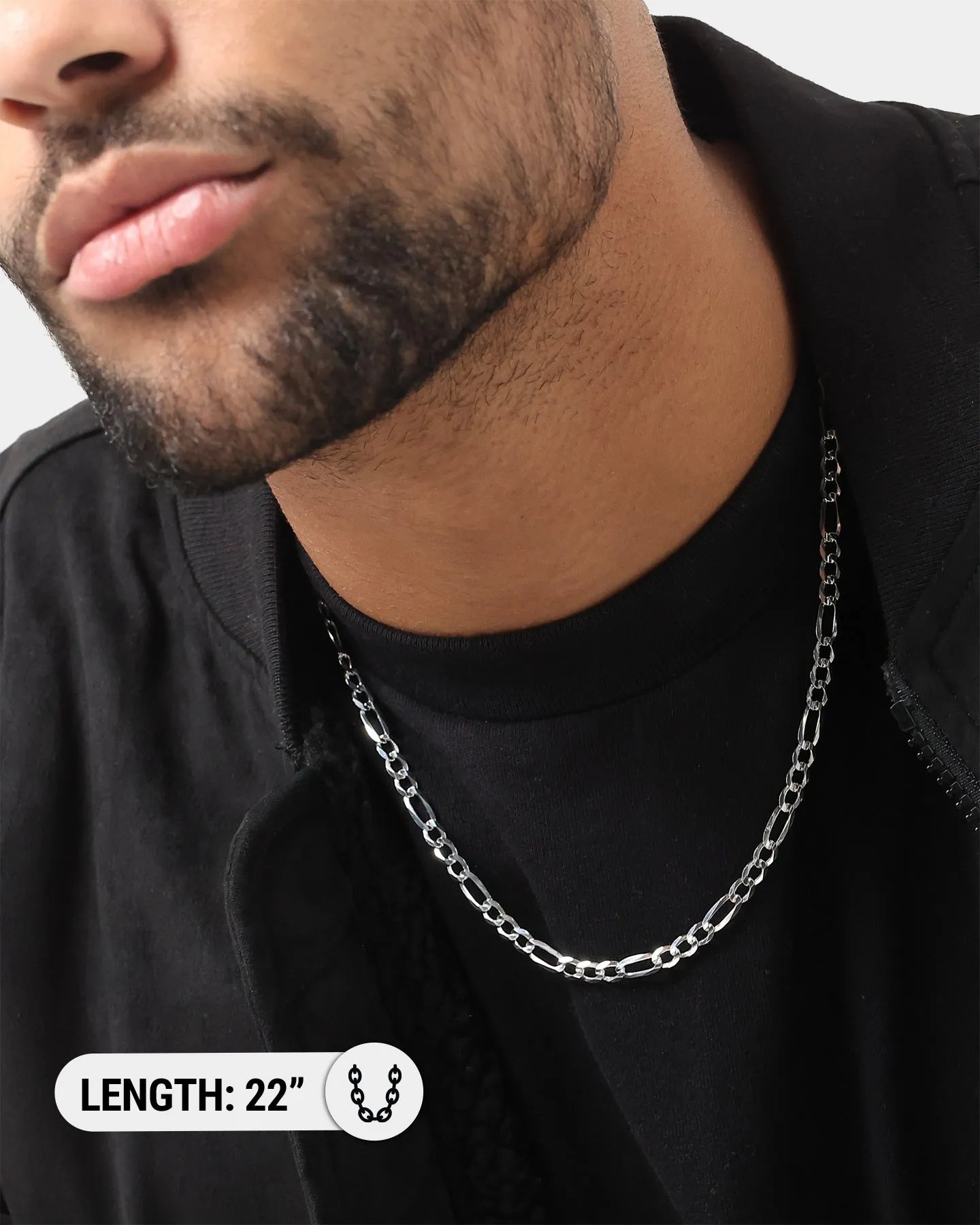 House Of Auric 4.8mm Figaro Chain Sterling Silver