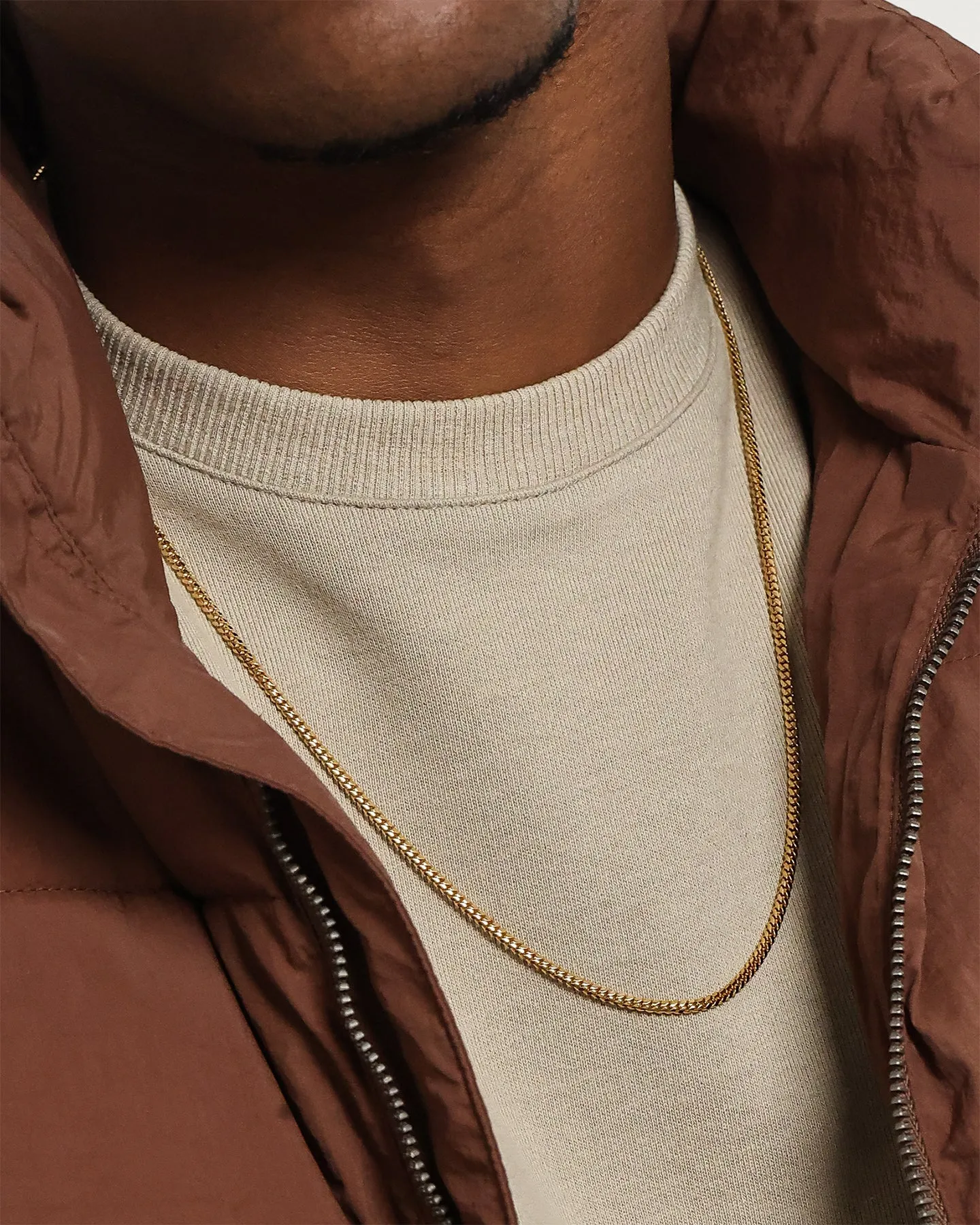 House Of Auric Cuban Link 2.5mm 24" Chain 18K Gold Vermeil