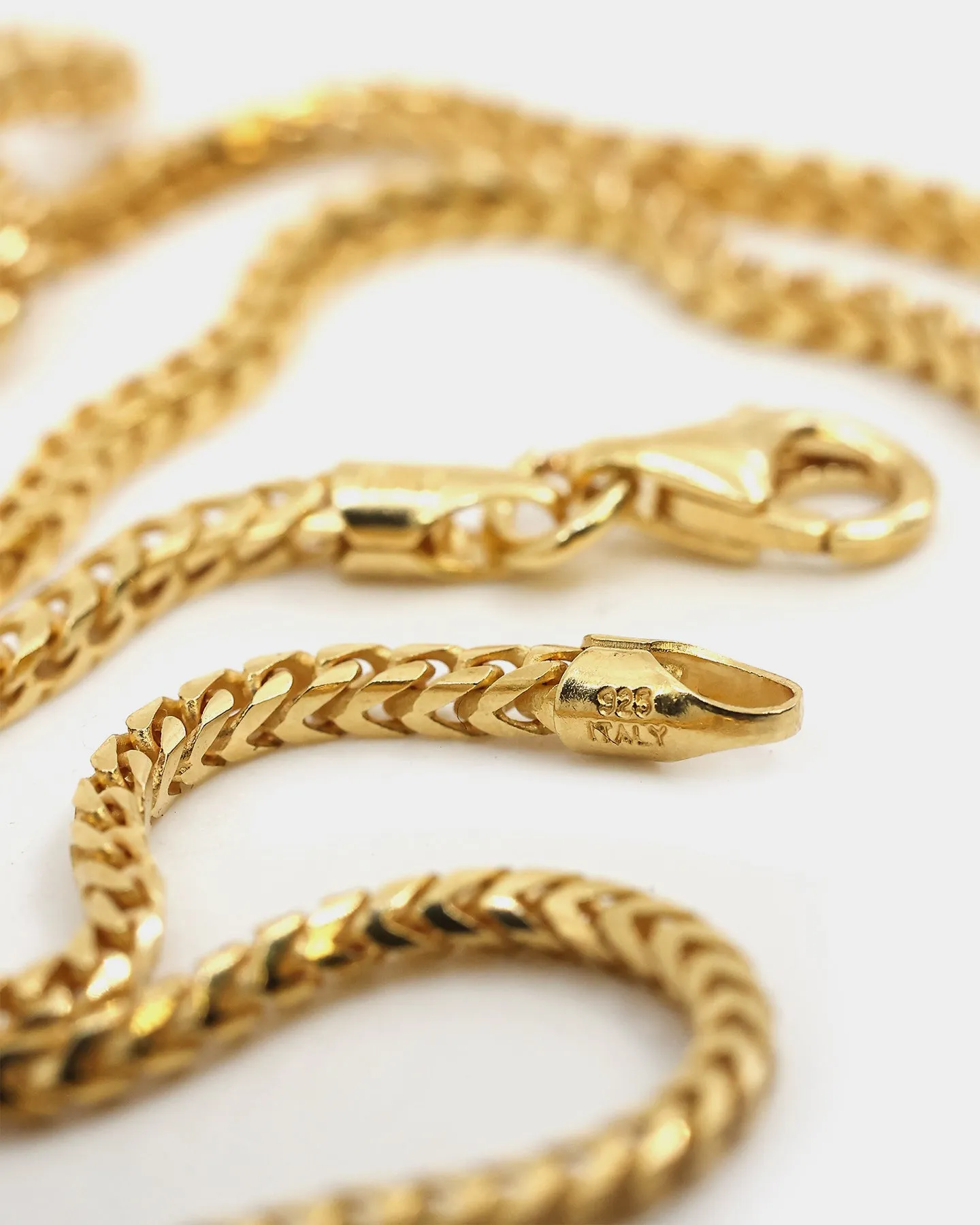 House Of Auric Franco 2.2mm 24" Chain 18k Gold Vermeil