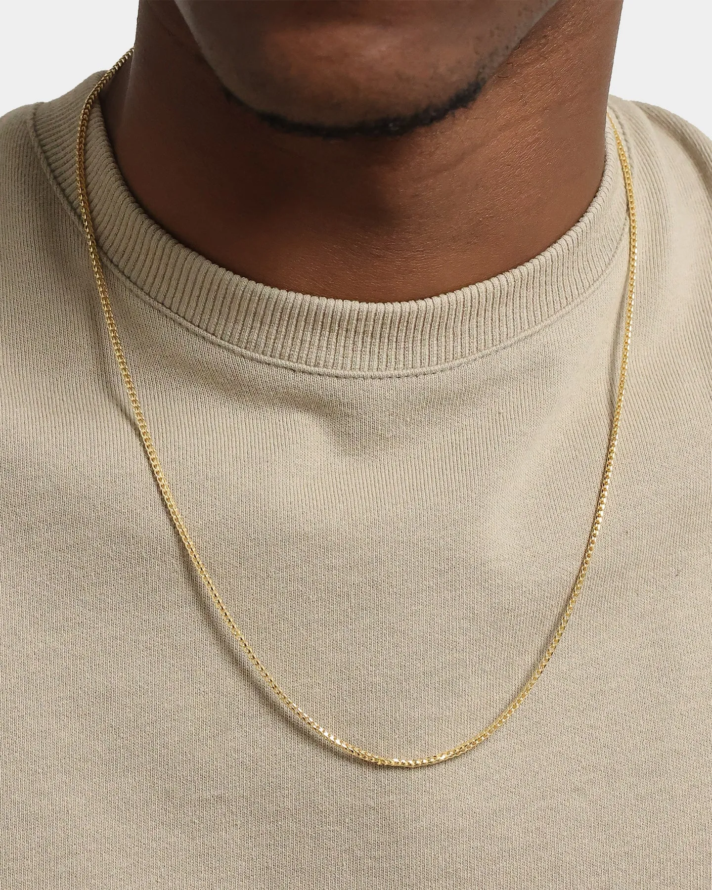 House Of Auric Franco 2.2mm 24" Chain 18k Gold Vermeil