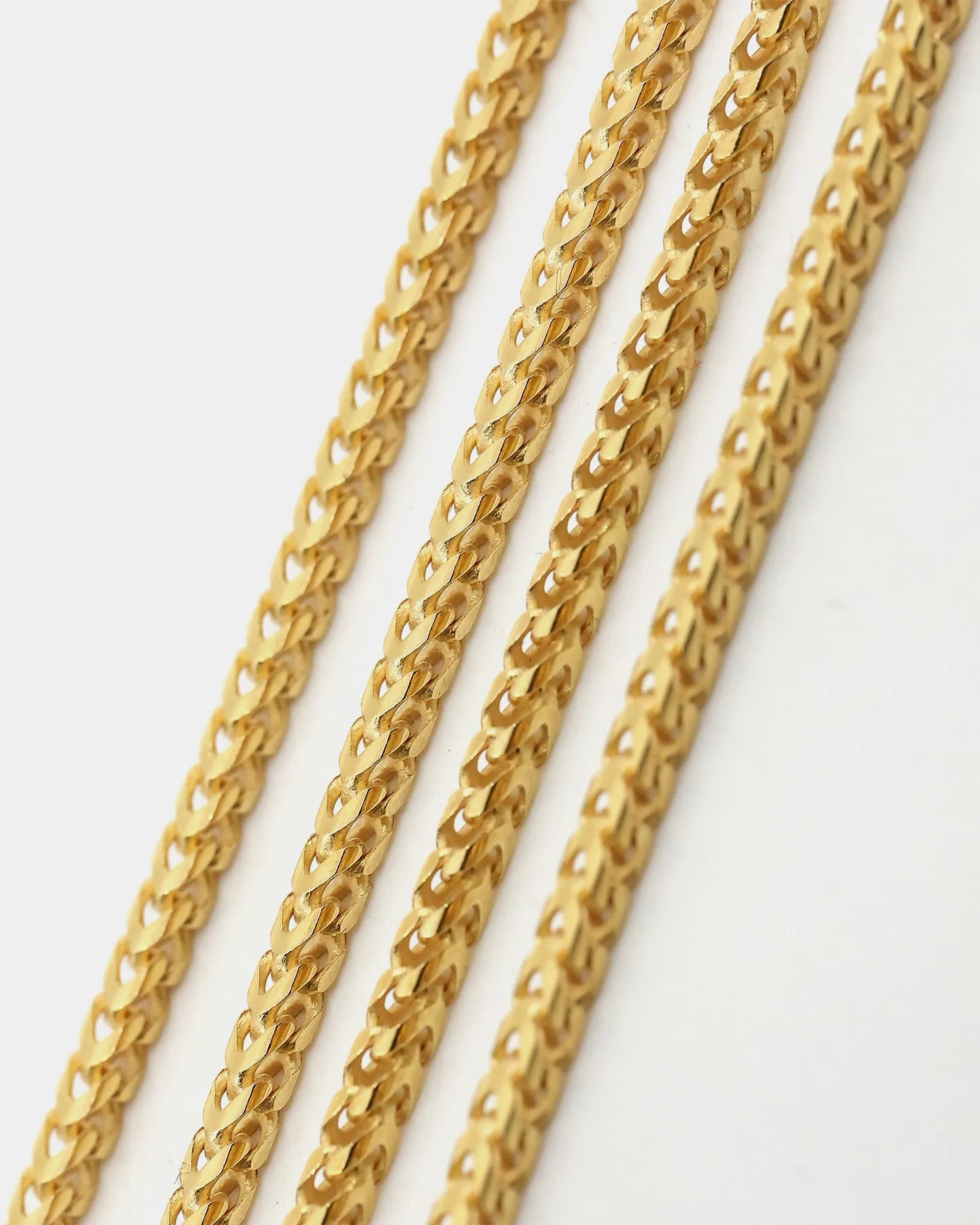 House Of Auric Franco 2.2mm 24" Chain 18k Gold Vermeil