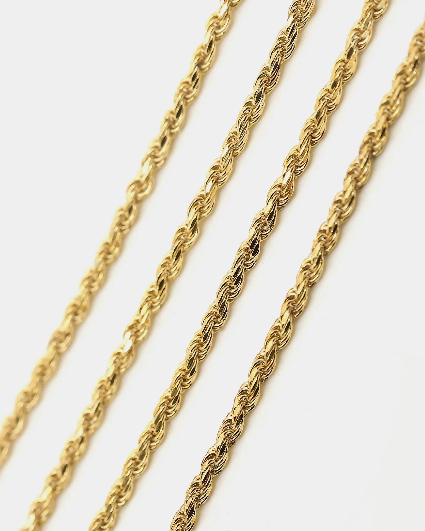 House Of Auric Rope 2mm 20" Chain 18k Gold Vermeil