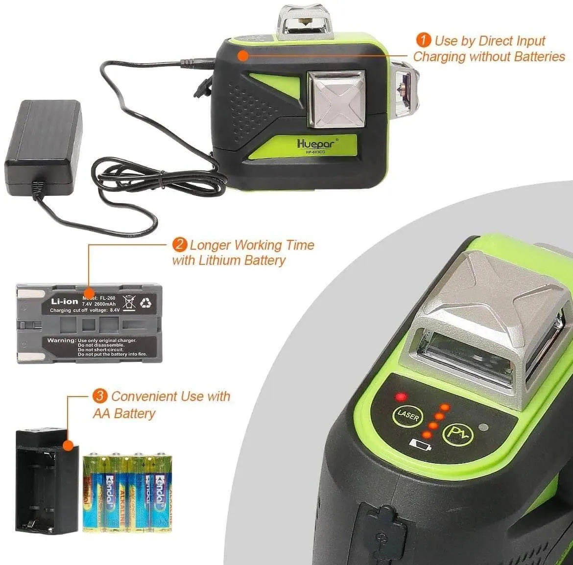 Huepar 603CG-H Laser Level