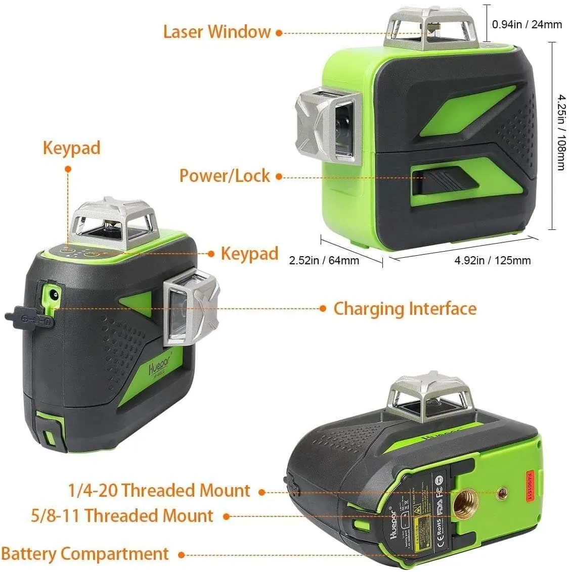 Huepar 603CG-H Laser Level
