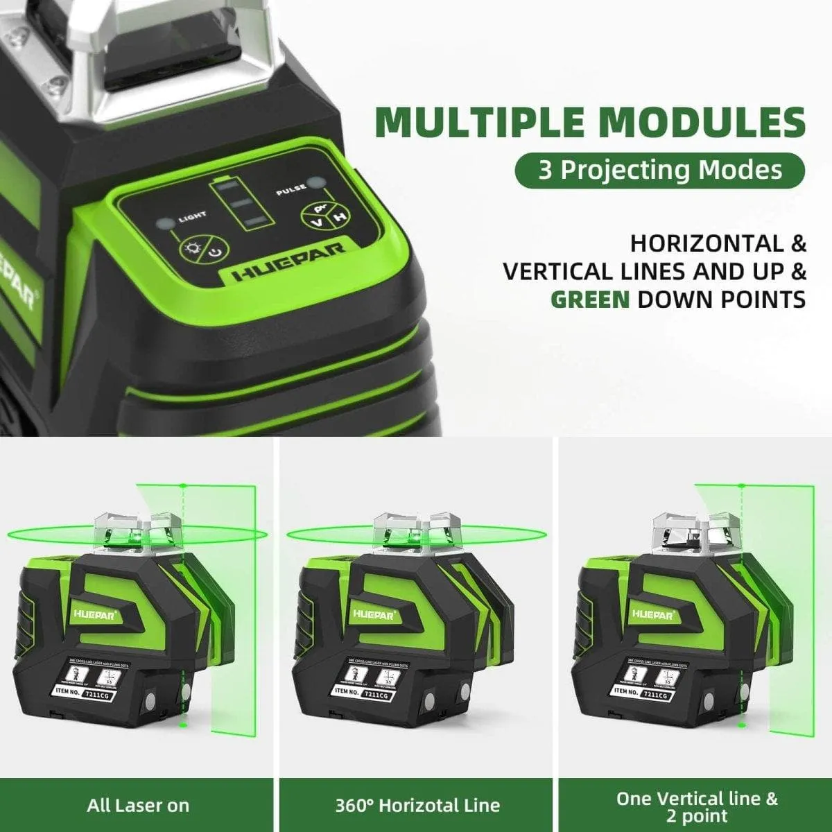 Huepar 7211CG Laser Level