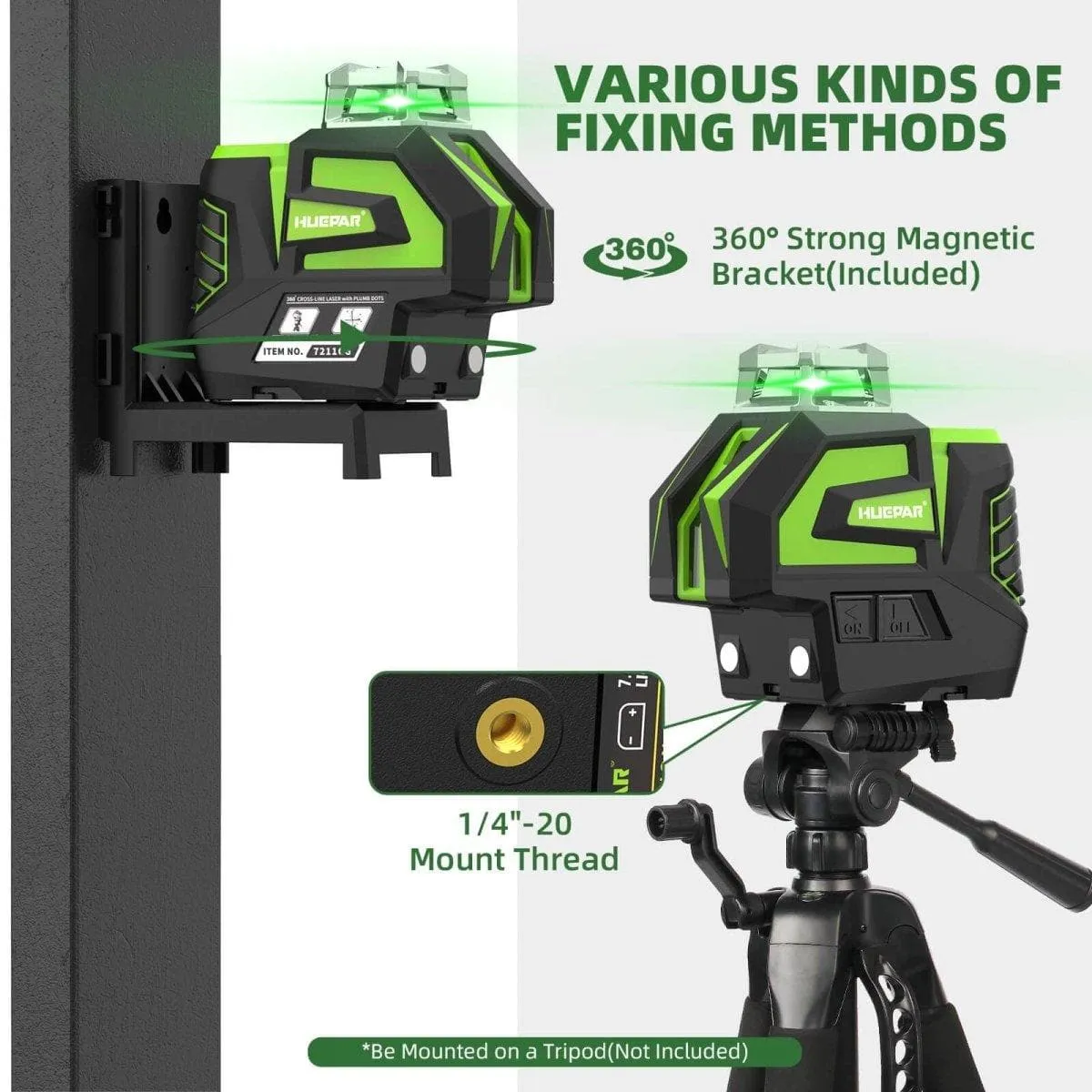 Huepar 7211CG Laser Level