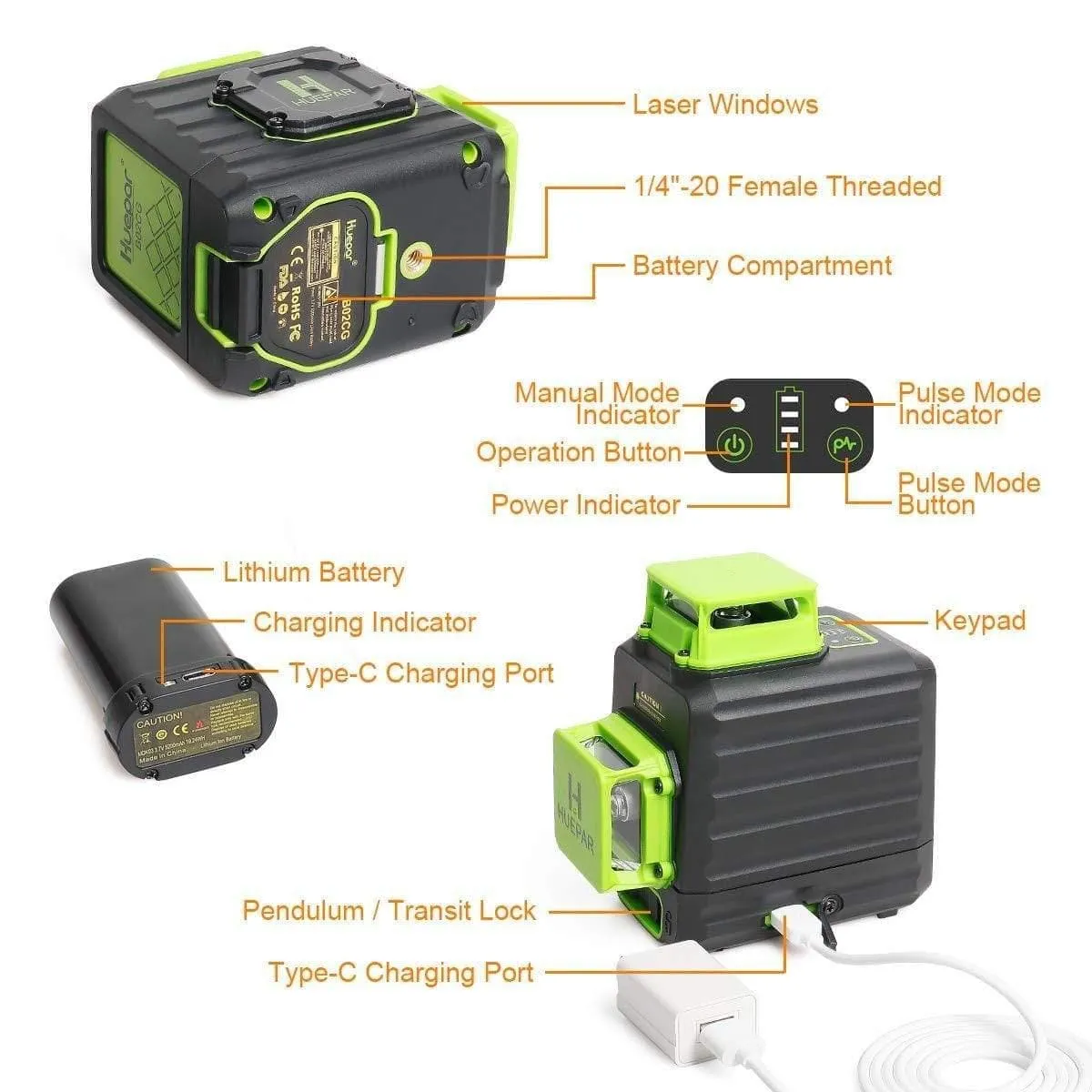 Huepar B02CG Laser Level