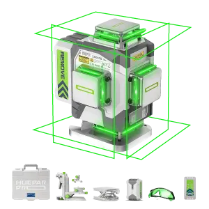 Huepar Pro ZK04CG High-Precision Green Laser Level Tool