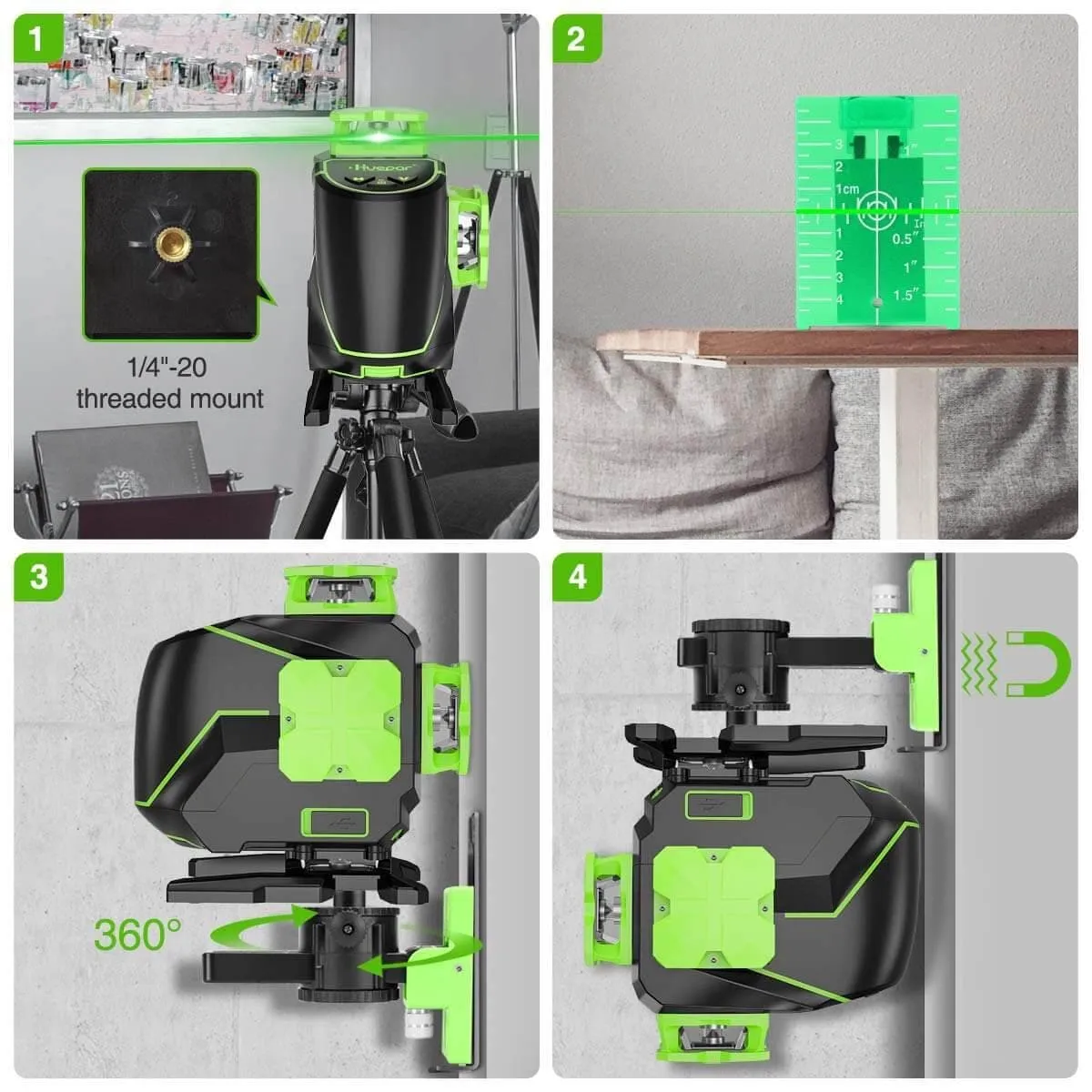 Huepar S04CG-L Laser Level