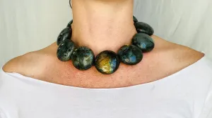 Labradorite Necklace. Sterling Silver.