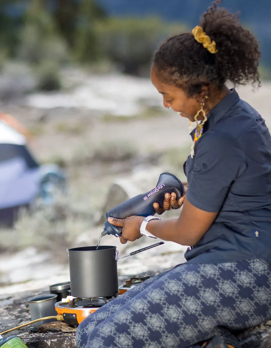 LifeStraw Peak Series Collapsible Squeeze 1L Bottle with Filter
