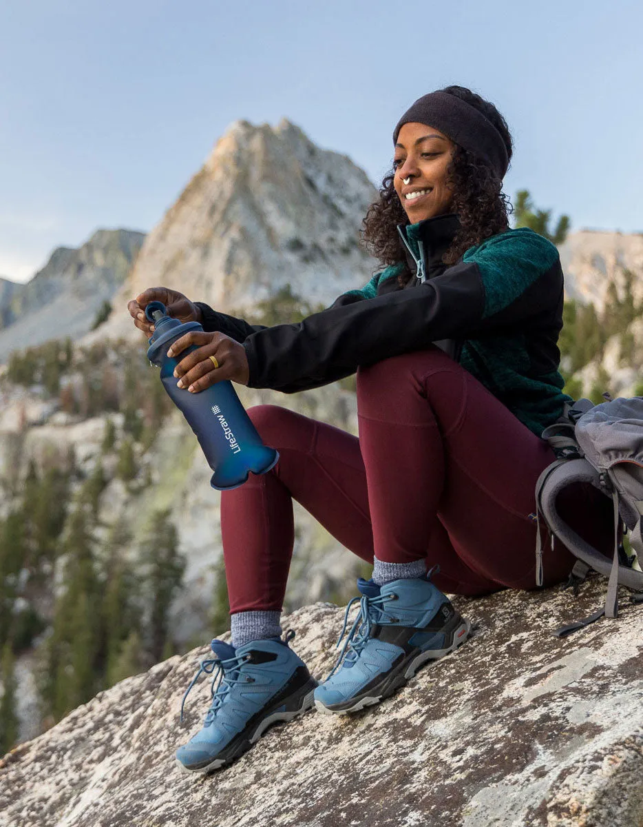 LifeStraw Peak Series Collapsible Squeeze 1L Bottle with Filter