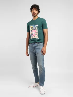 Men's 512 Blue Slim Fit Mid Rise Jeans