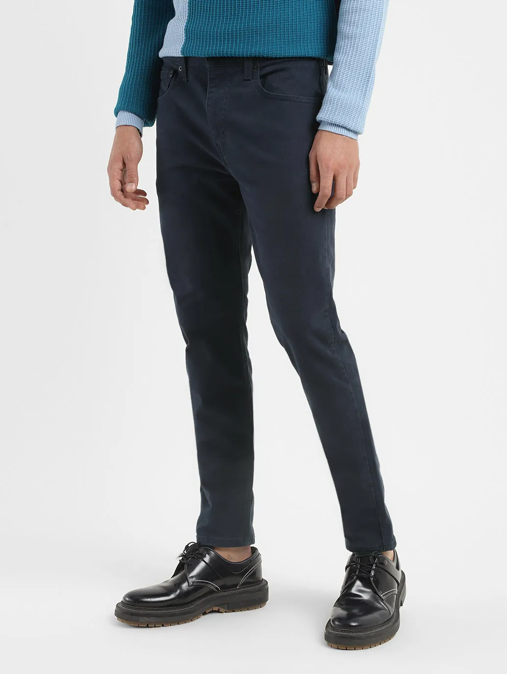 Men's 512 Navy Blue Slim Tapered Fit Mid Rise Jeans