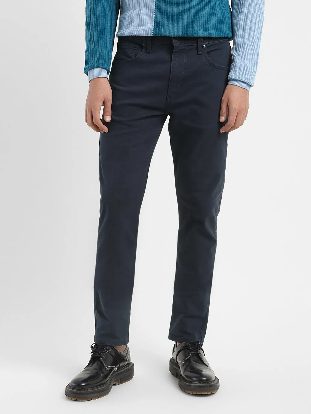 Men's 512 Navy Blue Slim Tapered Fit Mid Rise Jeans