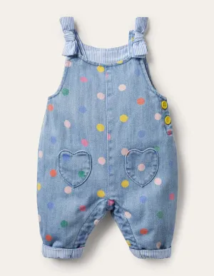Multi Spot Dungarees-Chambray Multi Spot