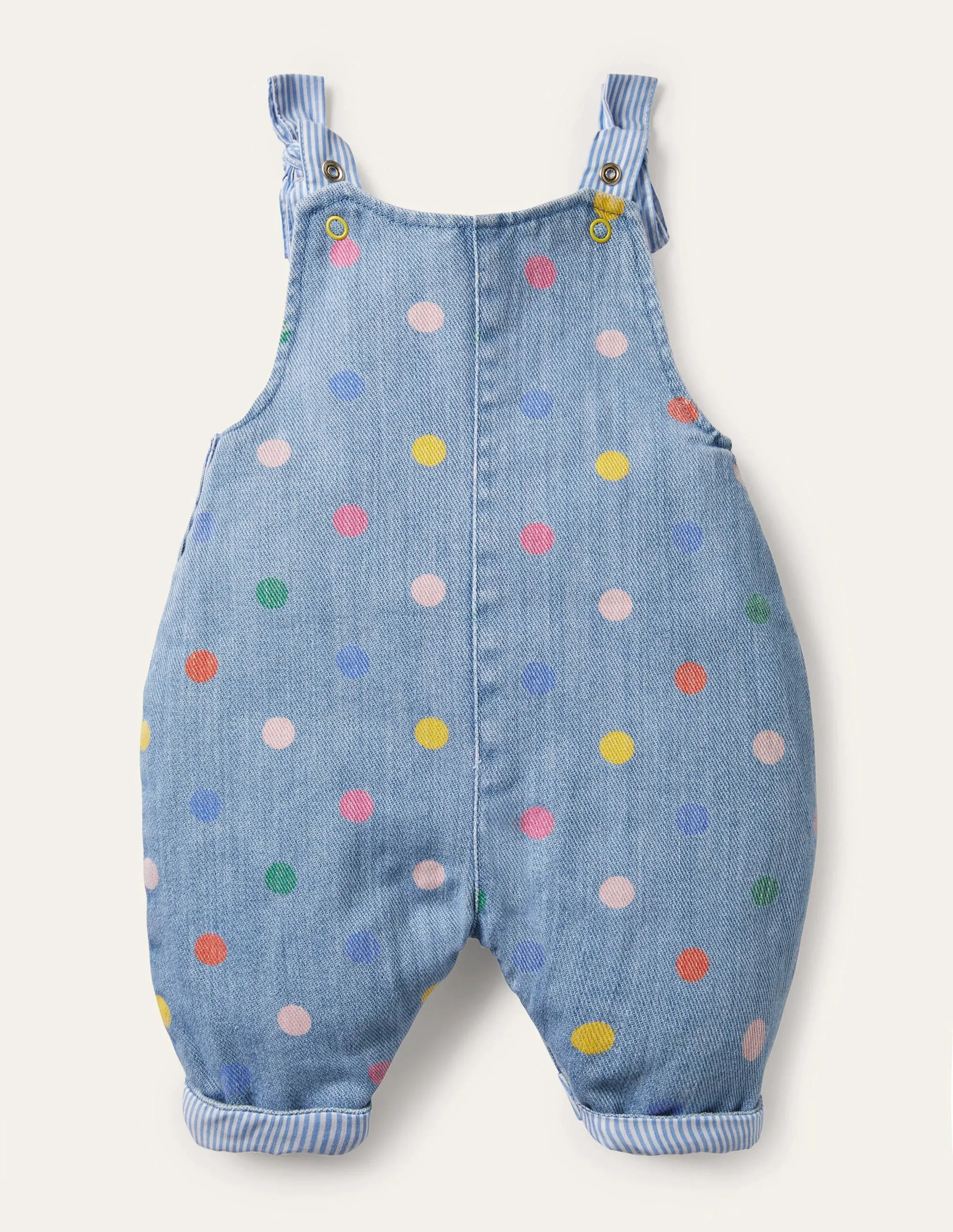 Multi Spot Dungarees-Chambray Multi Spot