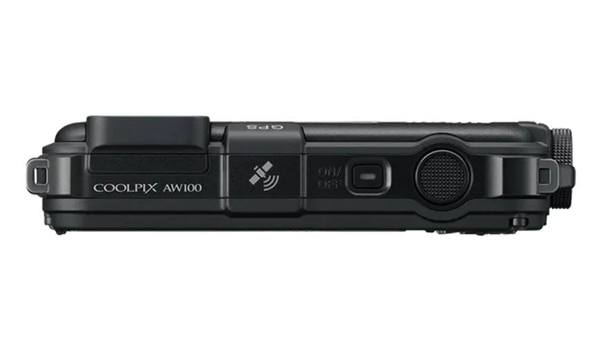 Nikon COOLPIX AW100 16 MP CMOS Waterproof Digital Camera with GPS and Full HD 1080p Video (Black)