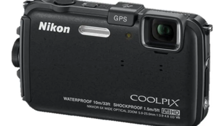 Nikon COOLPIX AW100 16 MP CMOS Waterproof Digital Camera with GPS and Full HD 1080p Video (Black)